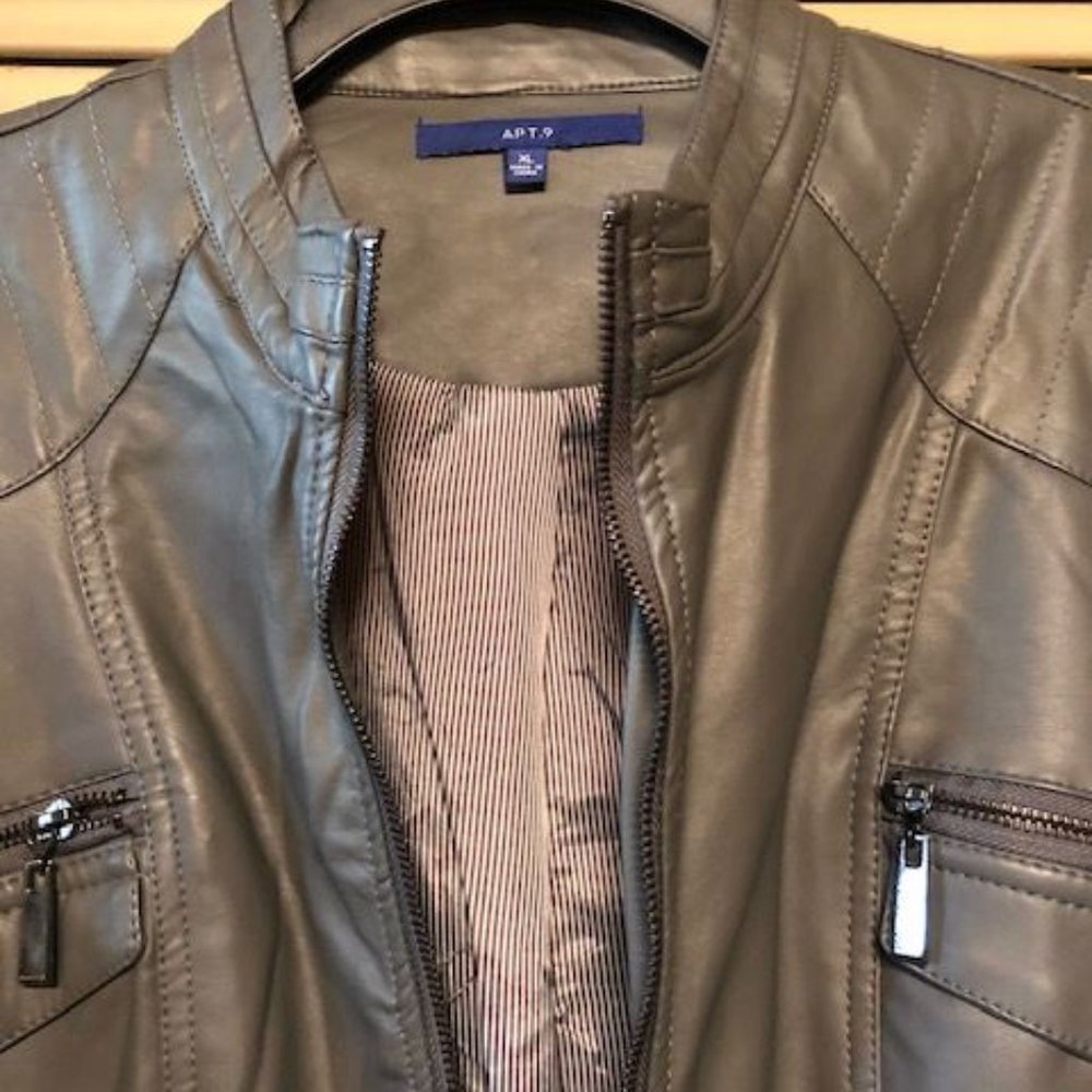 APT 9 Faux Leather Jacket - Picture 3 of 4